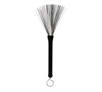 Cpolebev Cepillos RetráCtiles para Tambor de Jazz, Varillas de Alambre de Acero, Cepillos de Limpieza de 32Cm para Amantes de la MúSica Jazz Rock