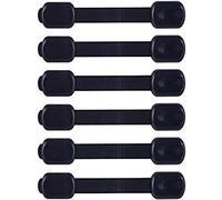 Cpolebev Cerradura de Seguridad para NiñOs - Cerradura de Gabinete AntiséPtico para BebéS con Adhesivo - Ajustable con Pestillo una Gabinetes, Cajones, Etc.