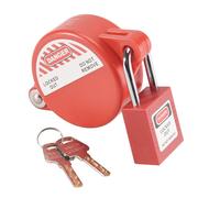 Cpolebev Cerradura para Grifo Exterior con Candado de Seguridad: Cerradura de Grifo de Agua, Cerradura de Babero Manguera para Manijas Válvula de 1 una 2-1/2 Pulgadas Diámetro, Grifo