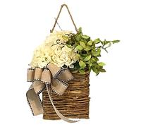 Cpolebev Cesta Colgante de Puerta de Flores Silvestres de, de de, DíA de Pascua para Puerta Principal, DecoracióN de Pascua