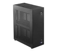 Cpolebev Chasis de Escritorio ITX Caja de Computadora Mini NAS Caja de Computadora Doble Disco Duro de 3,5 Pulgadas Interfaz Frontal USB3.0 TYPEC Negro