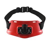 Cpolebev Cinturón De Cardán De Pie Ajustable Sostenedor De Caña De Pesca Juego En Accesorios De Pesca Aparejo De Pescar (Rojo)