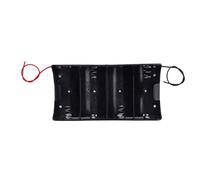 Cpolebev Clip de Resorte Negro 4 x 1.5V Bateria de D Tamano Caja sostenedor de bateria