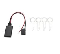 Cpolebev Coche 6000Cd Módulo Inalámbrico Bluetooth Adaptador De Música Cable De Audio Auxiliar para Focus Mondeo