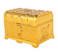 Cpolebev Cofre del Pirata Cofre del Recuerdo Joyero Cajas de de Juguete de PláStico DecoracióN para Fiestas Gran TamañO Galvanoplastia Dorado
