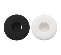 Cpolebev Collar de Perro (Paquete de 2), de Silicona para Collar de Mascotas para Airtags, Estuche de Etiqueta de Aire Anti-Perdida Soporte de Lazo para Mascotas Negro +