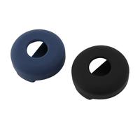 Cpolebev Collar de Perro (Paquete de 2), de Silicona para Collar de Mascotas para Airtags, Estuche de Etiqueta de Aire Anti-Perdida Soporte de Lazo para Mascotas Negro + Azul