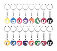 Cpolebev Colorido Juego de de Bola de Billar 16 Piezas, Mini MáGico Bolas Ocho Bolas de Billar Accesorios de de Billar