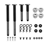 Cpolebev Columna de Carcasa de Montaje Poste de Cuerpo Extendido Delantero y Trasero de Metal con ImáN para 1/10 RC Coche de Orugas Axial SCX10 II 90046