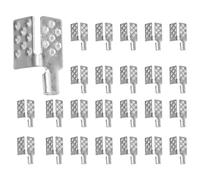 Cpolebev Conector de Abrazadera de PelíCula TéRmica de 80 Piezas,Accesorios de Clip de Plata Chapados en Cobre para Suelo CáLido,Abrazadera de PelíCula de CalefaccióN Por Suelo Radiante