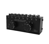 Cpolebev Conmutador 6 en 2 Salidas o 2 en 6 Salidas Conmutador de Altavoces Conmutador de SeleccióN de SeñAl de Fuente de Sonido EstéReo, Interfaz Adopta Interruptor Manual de DiseñO