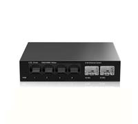 Cpolebev Conmutador de 2,5 GB, 4 Puertos, 2,5 G, Conmutador de Red No Administrado con 2 Puertos, Ranura SFP+ de 10 GbE, Configuración del Hogar, Conmutador Ethernet, Enchufe UE