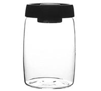 Cpolebev Contenedor de Almacenamiento de Granos de Café de Vidrio Tarro de VacíO Almacenamiento de Cocina NóRdica Sellada Contenedor de Leche en Polvo para Té y Aperitivos Almacenamiento L