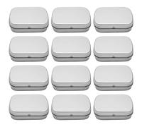 Cpolebev Contenedores de Metal-12 Piezas Caja de Lata de Metal Mini Contenedores de Caja PortáTiles para Pin de Dibujo, Almacenamiento de Joyas con Aretes
