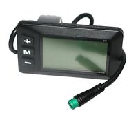 Cpolebev Controlador de Accesorios para Bicicleta EléCtrica, Pantalla LCD G51, Acelerador de Scooter EléCtrico de 5, Conector Impermeable