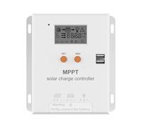 Cpolebev Controlador de Cargador Solar MPPT 20A Regulador de Batería de 12 V 24 V con Pantalla LCD para, Gel, Inundado y Litio