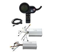 Cpolebev Controlador Sin Escobillas de 60V 50A Motor Dual + Tablero de Instrumentos con Pantalla LCD de 36V-60V para Accesorios de Scooter EléCtrico y Bicicleta