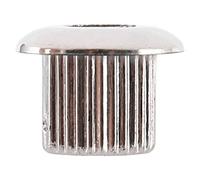 Cpolebev Conversion Bujes Adaptador Casquillos Niquel Enchapado con Vivienda de el plastico para 10 mm Agujeros de pala Plata