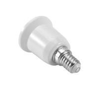 Cpolebev Convertidor Adaptador de Bombilla Lampara LED CFL E14 a E27 Base Extensible Enchufe de Tornillo