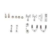 Cpolebev Copa de DireccióN de Metal Bloque de Control Deslizante DireccióN del Asiento del Brazo Oscilante Superior Inferior para D12 1/10 RC Piezas de ActualizacióN de Coche, 2