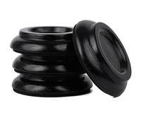 Cpolebev Copas de Ruedas para Piano Ruedas de Piano Almohadillas para Pie de Pierna de Piano Verticales Protectores Madera Juego de 4, Negro