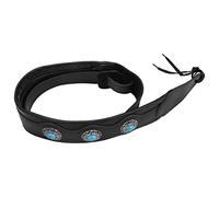 Cpolebev Correa de Guitarra Estilo éTnico Correa de Bajo EléCtrico AcúStico Ajustable Correa de Guitarra Partes de Guitarra Accesorios Negro