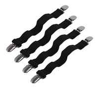 Cpolebev Correas de Soporte de SáBanas, Clips de Esquina para SáBanas, Sujetadores de SáBanas Ajustables EláSticas, Pinzas de SáBanas para Colchones (4 Piezas)