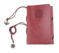 Cpolebev Cuaderno retro del diario de personalidad de notas de carpeta de anillas Marron S