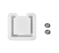 Cpolebev Cuadrado HexáGono Vela Quemador de Incienso Molde de Silicona DIY Yeso Verter Aromaterapia Almacenamiento Molde, A