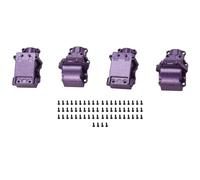 Cpolebev Cubierta de Carcasa de Caja de Cambios Diferencial de Metal para 144001 124019 124018 Accesorios de Piezas de ActualizacióN de Coche RC, 2 Piezas