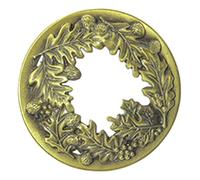Cpolebev Cubierta para Velas Perfumadas, Regalos de Velas para Mujeres, Ayuda A Que Las Velas en Tarro Se Derritan Uniformemente, Hoja de 7,8 cm de Bronce