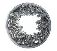 Cpolebev Cubierta para Velas Perfumadas, Velas de Regalo para Mujeres, Ayuda A Que Las Velas en Tarro Se Derritan Uniformemente, Hoja de 8,8 cm Plateada