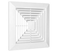 Cpolebev Cubierta para Ventilador de Escape de Baño con Resortes, Piezas de Repuesto para Ventilador de Escape Cuadrado de Techo o Montaje en Pared, Baño