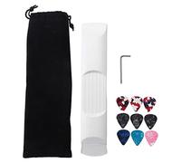 Cpolebev Cuello de PráCtica de Guitarra de Bolsillo, Herramienta de PráCtica de Acordes de Guitarra PortáTil de 6 Trastes para Principiantes