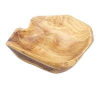 Cpolebev Cuenco de Madera para Servir Ensalada de Frutas de RaíZ Tallados a Mano Sala de Estar Creativa Cuenco de Madera Real para Dulces 25-29Cm