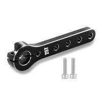 Cpolebev Cuerno de Servo de Brazo de Dirección de Metal de 25 T para 1/10 RC Crawler para Axial Scx10 Trx4-6, Piezas Negras