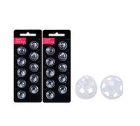 Cpolebev CúPulas para AudíFonos para CúPulas de VentilacióN Abierta MiniFit: 2 Paquetes (8 Mm), CúPulas Universales para Suministros para AudíFonos
