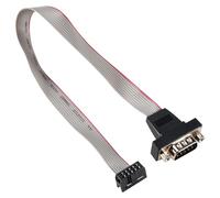 Cpolebev DB9 RS232 una 10 Adaptador del Conector del Cable de Cinta