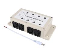 Cpolebev Dc 12-24V 8 Canales de Salida Dmx512 Controlador LED Amplificador de SeñAl Divisor Distribuidor para Equipos DoméSticos