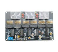 Cpolebev DC 4.5V-5.5V Kit de Reloj de Circuito Digital de 6 Bits Reloj ElectróNico EnseñAnza y CapacitacióN ProduccióN de Soldadura Piezas de Bricolaje