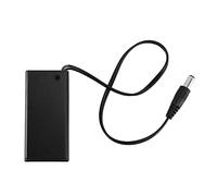 Cpolebev DC Caja De Soporte De BaterÍA De 9V PP3 Caja Cable Cable ON/Off Interruptor Cubierta 2.1mm Enchufe
