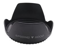 Cpolebev DC-SN Hood 62mm Tornillos Coronas de Flores Cubierta - Solar petalos para 58mm Lente Negro