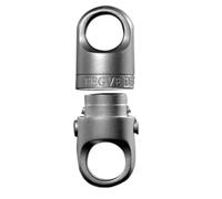 Cpolebev de Aleación de Titanio con Ventosa Magnética para Coche, para Hombre Que Puede Girar 360°, de Liberación Rápida con Hebilla de Empuje y Tracción
