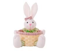 Cpolebev de Dulces de Pascua, Canasta de Pascua de Conejito, Canasta de Almacenamiento de Dulces de Pascua, Caja de Regalo para Decoración de Mesa, Regalo de Pascua,A