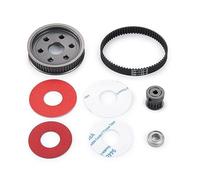 Cpolebev de Engranajes de TransmisióN de TransmisióN de Correa de Engranaje de Motor para 1/10 Axial SCX10 SCX10II 90046 RC Crawler Car Parts (5,0 Mm)