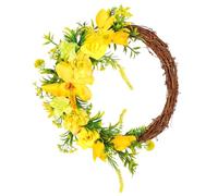 Cpolebev de Flores Amarillas para Puerta, Artificial Hecha una Mano, DecoracióN de Puerta de Entrada de, Puerta de Temporada para Muchas Habitaciones