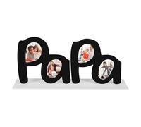 Cpolebev de Fotos para Papá del DíA del Padre, Regalos para Papá de la Hija, Regalos de CumpleañOs para Papá, Soporte para Fotos de Papá, Regalo para el DíA del Padre, Color Negro