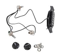 Cpolebev de guitarra acustica de recogida magnetica negra