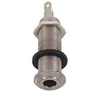 Cpolebev de Guitarra EléCtrica Cilindro Roscado de Cromo Salida Jack de Entrada Enchufes de 1/4 de Pulgada para Guitarra EléCtrica