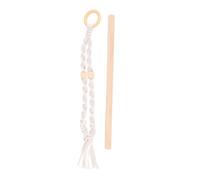Cpolebev de Madera NóRdico para Colgar en la Pared para Usar en HabitacióN la Sala de Estar Adorno para Trenzar a Mano DecoracióN del Hogar
